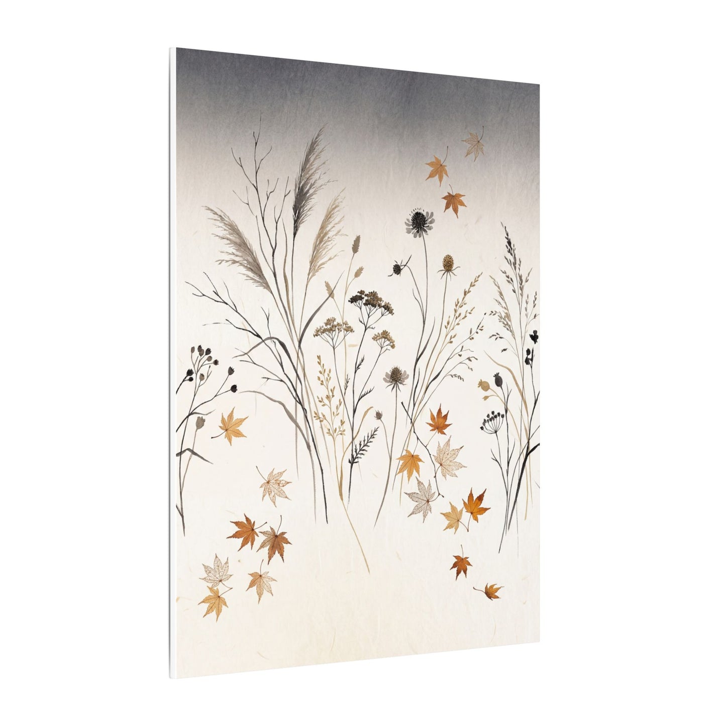 Dawn Dried Flowers Canvas Art - Japandi Kanso