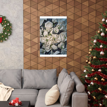 Paper Fold Gold Vein Wall Art Print | Resilient Kintsugi Art