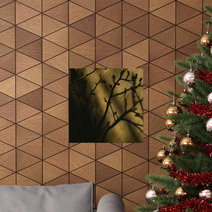 Golden Hour Shadow Play Wall Art Print - Dark Japandi Seijaku