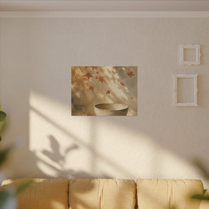 Japandi Ceramic Bowl in Dappled | Watercolor Canvas Art