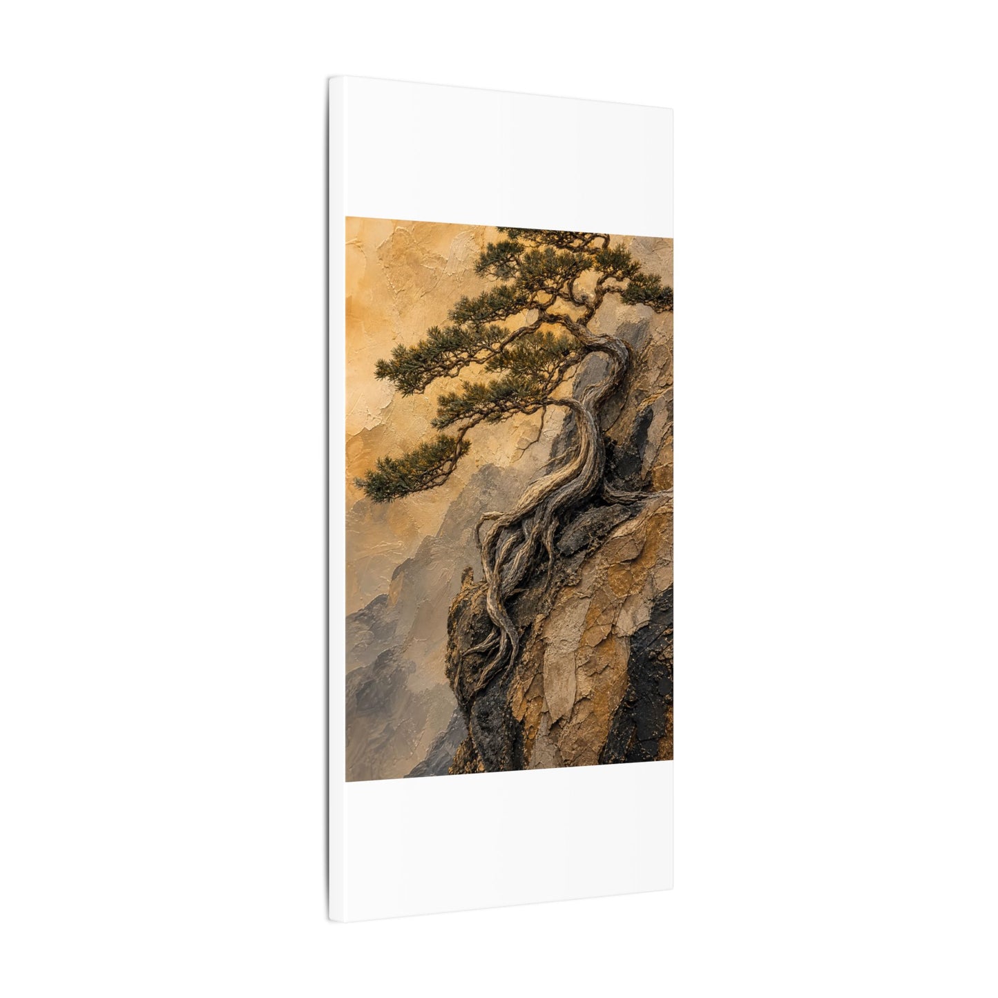 Summer Pine Tree Texture Canvas Art | Cozy Decor