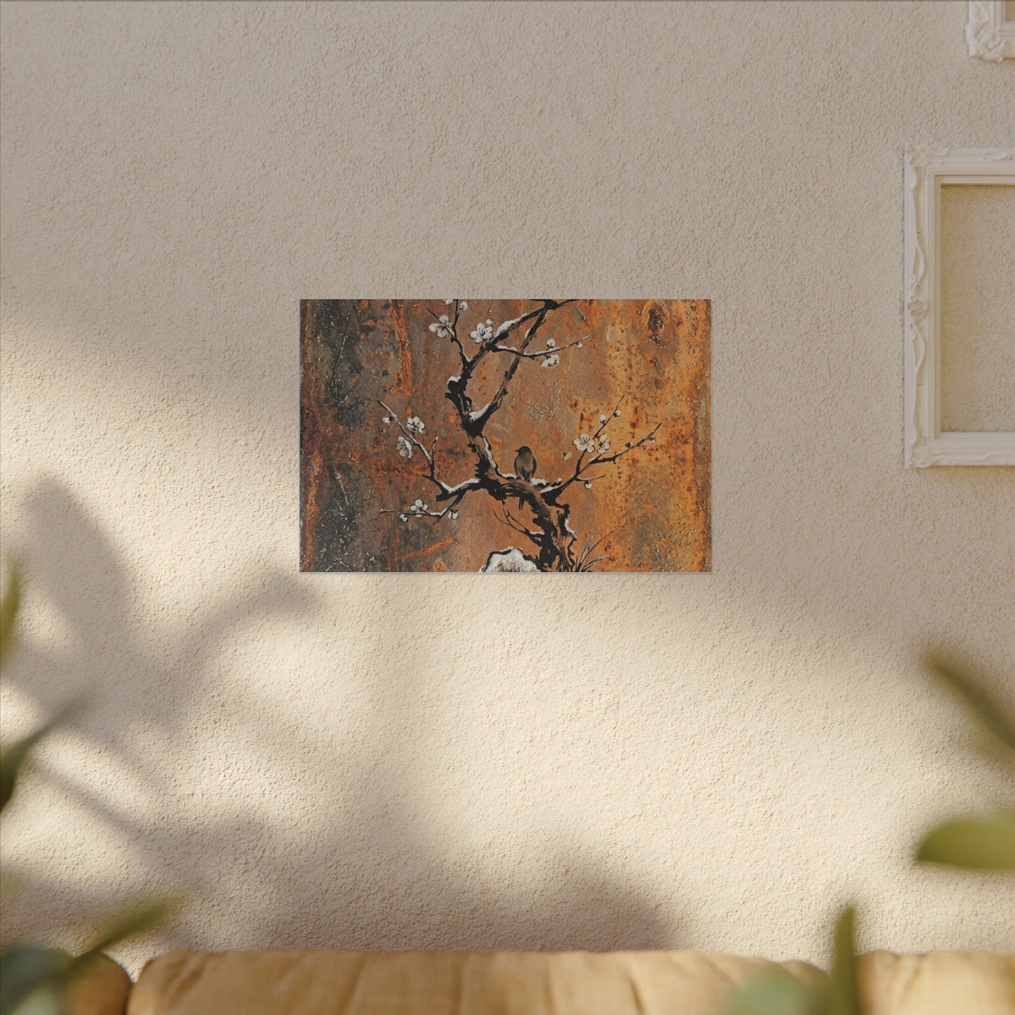 Datsuzoku Rust Patina Canvas Art - Zen Sumi E