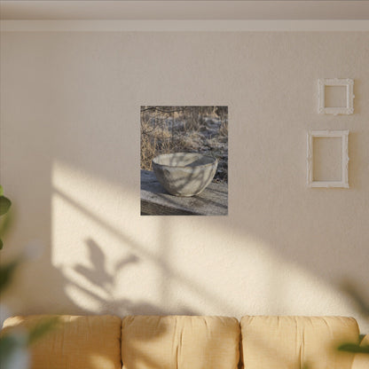 Dappled Ceramic Bowl Canvas Art - Japandi Fukinsei