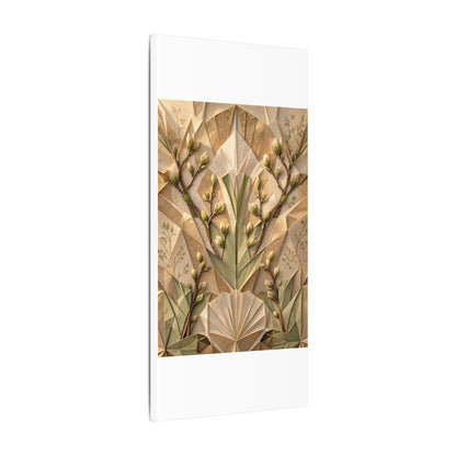 Kanso Paper Fold Canvas Art - Japandi Japanese Pattern