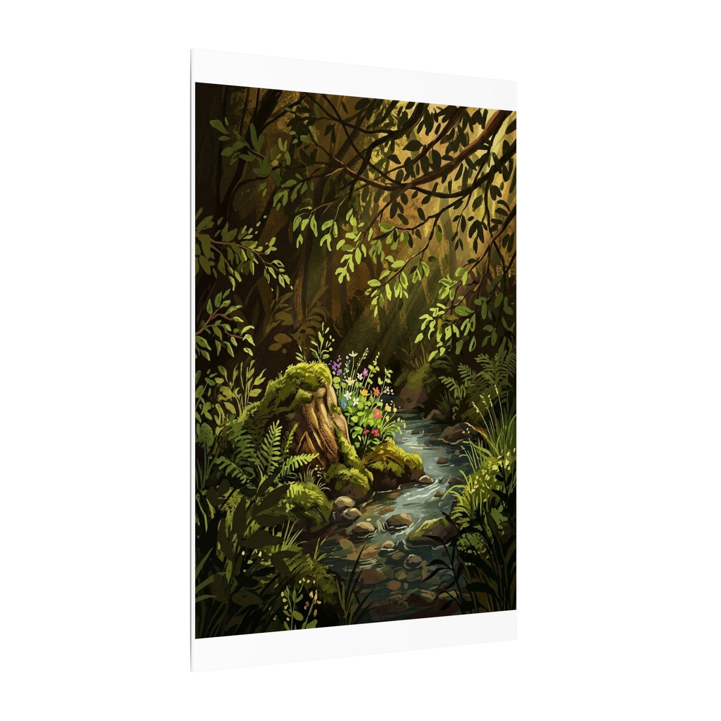 Golden Hour Silk Drape Canvas Art - Dark Japandi Datsuzoku
