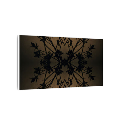 Golden Hour Shadow Play Canvas Art - Dark Japandi Seijaku