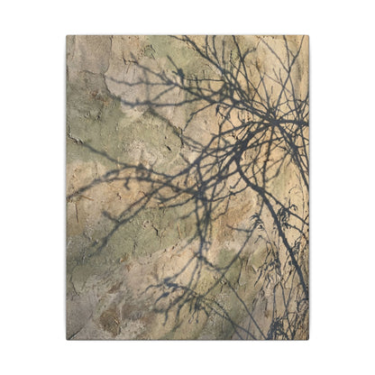 Japandi Shadow Play in Golden Hour | Texture Canvas Art