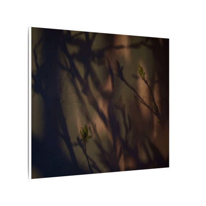 Candlelight Shadow Play Canvas Art - Dark Japandi Shibui