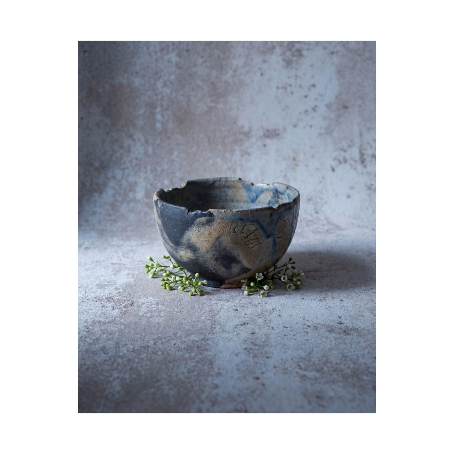 Moonlight Ceramic Bowl Wall Art Print - Japandi Ma