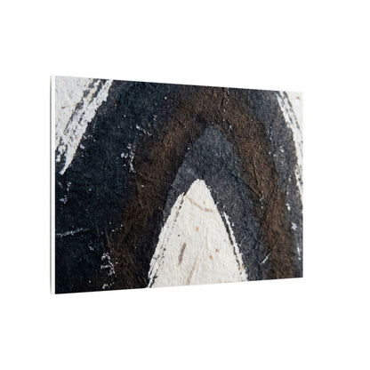 Moody Ink Brushstroke Canvas Art - Moody Minimal Dark Japandi