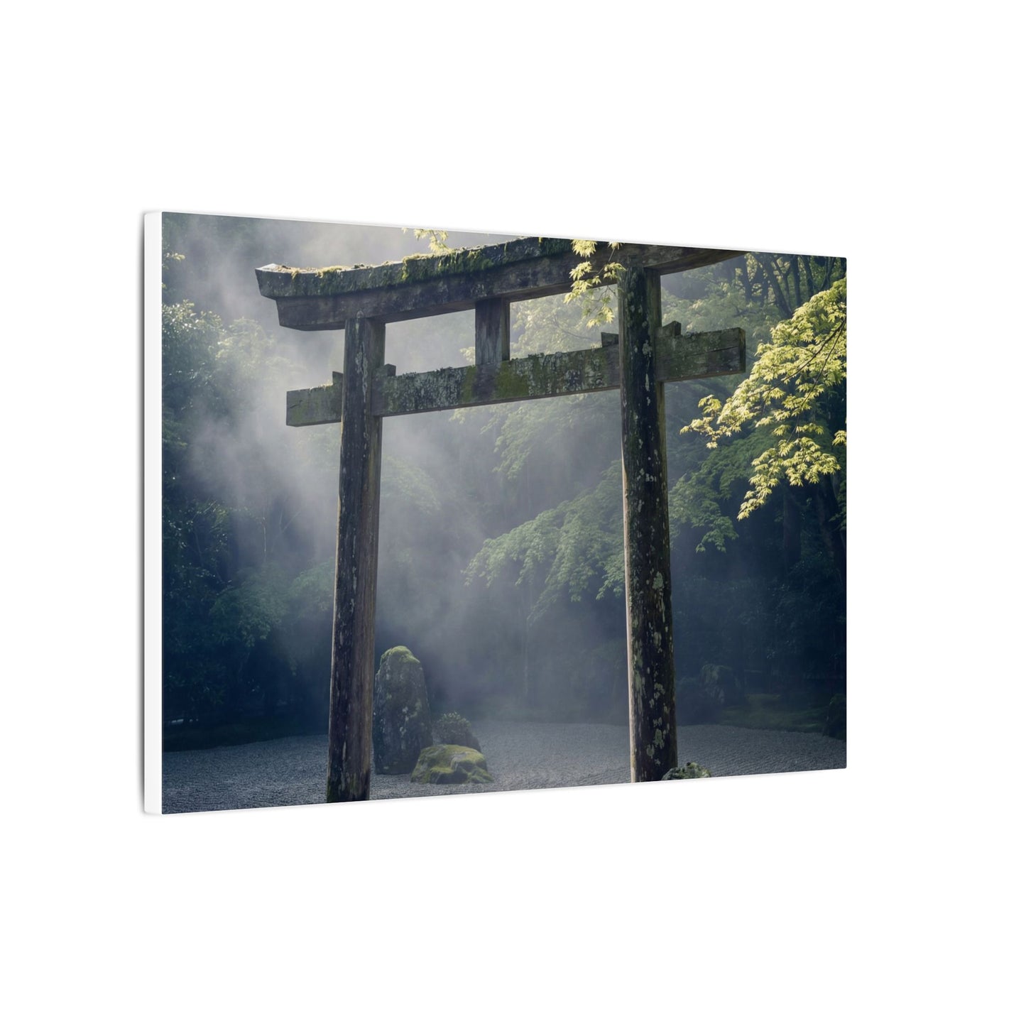 Torii Gate Canvas Art | Spring Zen Karesansui Art