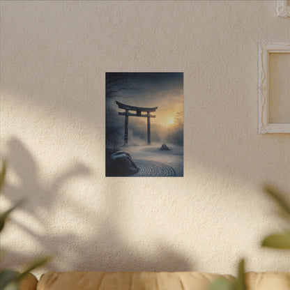 Zen Torii Gate in Golden Hour | Karesansui Canvas Art
