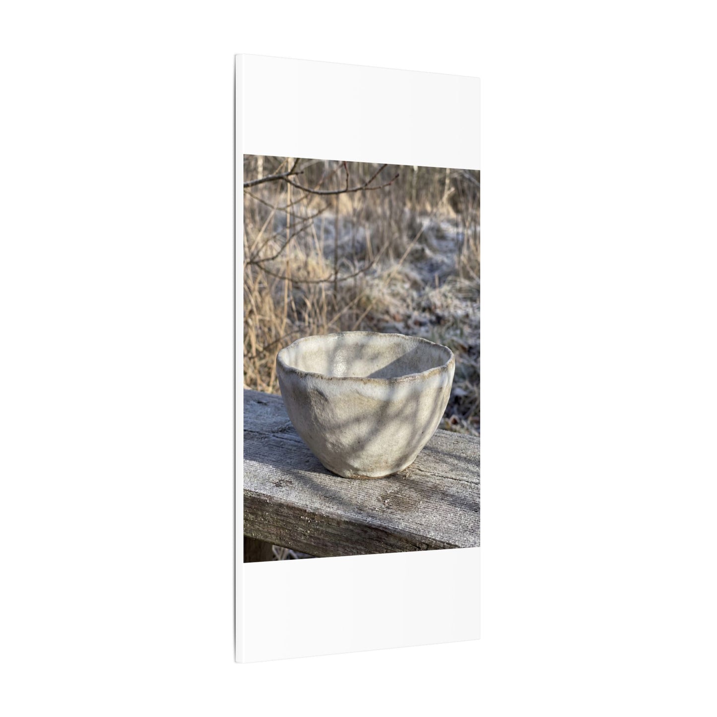 Dappled Ceramic Bowl Canvas Art - Japandi Fukinsei