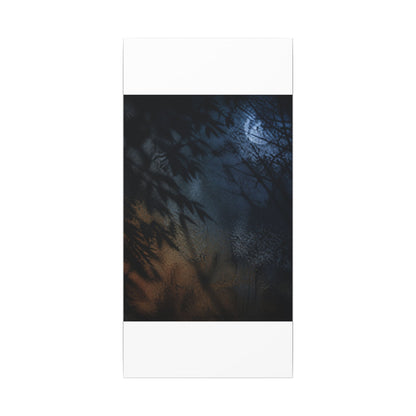Kanso Shadow Play Canvas Art - Dark Japandi Shadow Zen