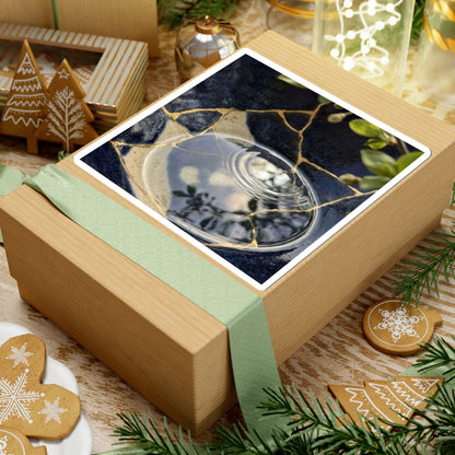 Water Ripple Sticker | Spring Kintsugi Gold Repair Art Art Print
