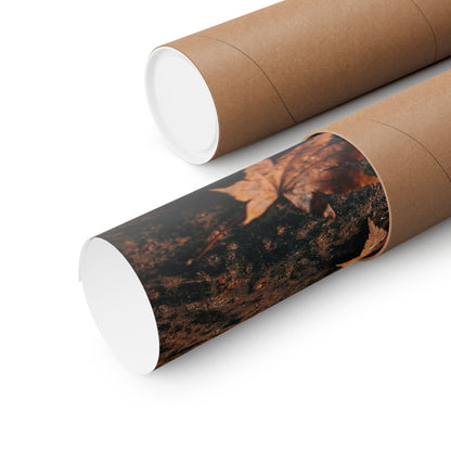 Dark Japandi Rust Patina in Candlelight | Shadow Zen Wall Art Print