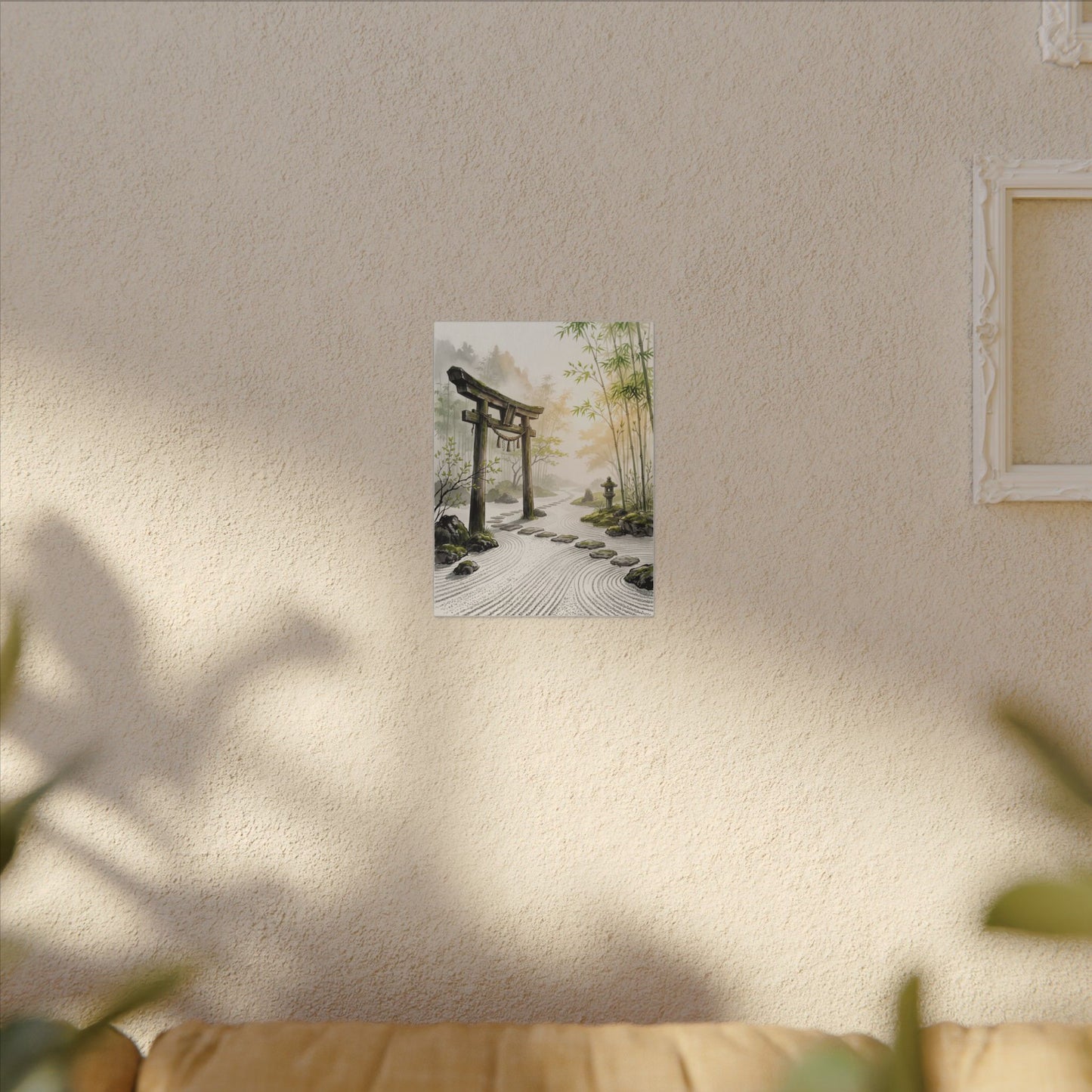 Peaceful Torii Gate Canvas Art - Karesansui Zen