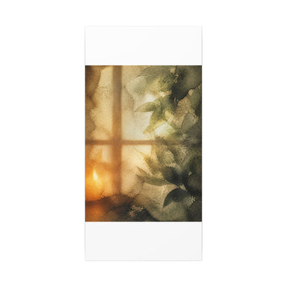 Cozy Shoji Screen Canvas Art - Watercolor Japandi