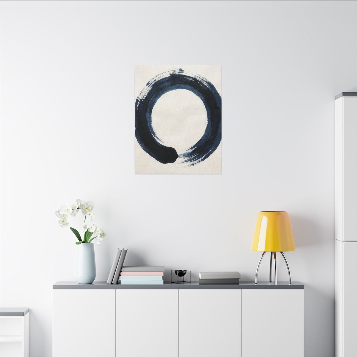 Balanced Meditation Zen Enso Canvas Art