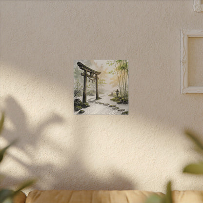 Peaceful Torii Gate Canvas Art - Karesansui Zen