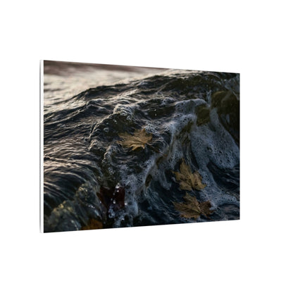 Dark Japandi Ocean Wave in Dawn | Moody Minimal Canvas Art