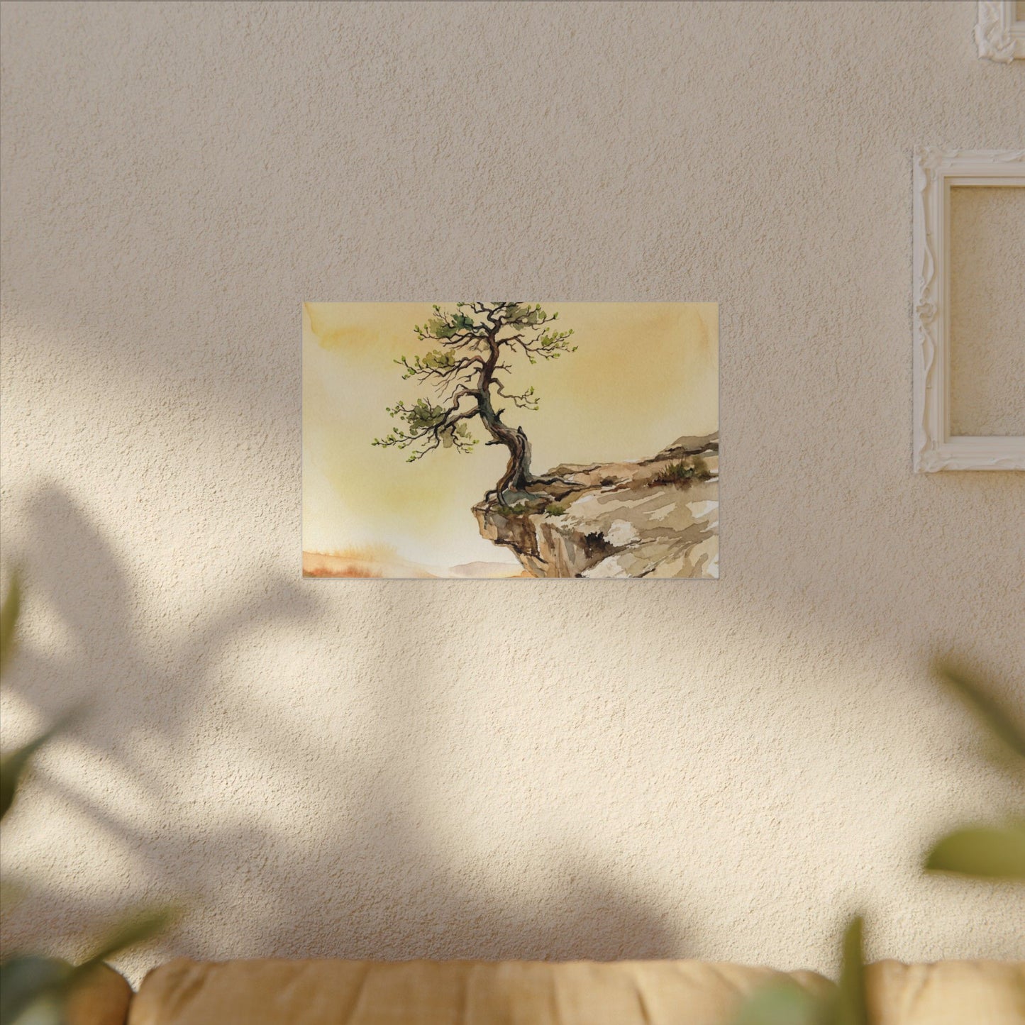Golden Hour Pine Tree Canvas Art - Japandi Fukinsei
