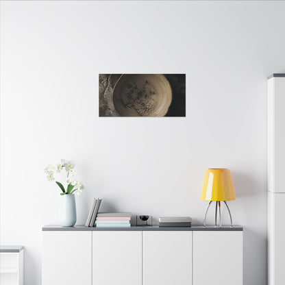 Ceramic Bowl Spring Canvas Art | Japandi Earthy Design