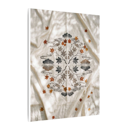 Elegant Silk Drape Canvas Art - Japanese Pattern Japandi