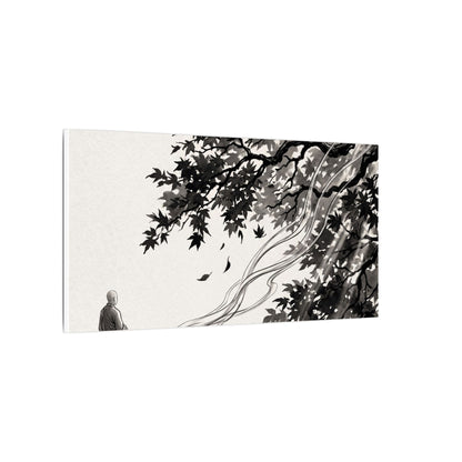 Serene Incense Smoke Canvas Art - Ukiyo E Inspired Zen