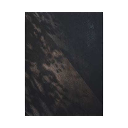 Shadow Play Winter Canvas Art | Dark Japandi Moody Design