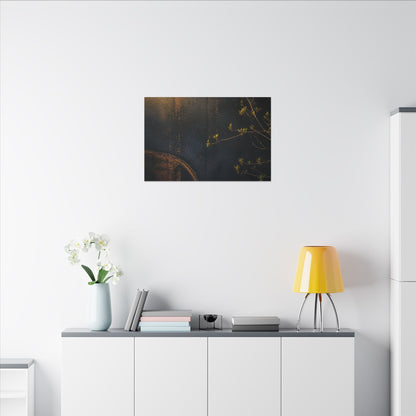 Spring Rust Patina Dark Texture Canvas Art | Moody Decor