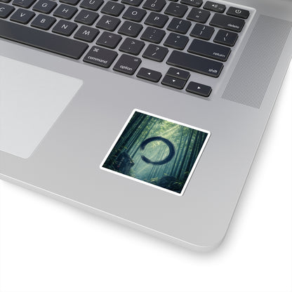 Zen Bamboo Grove in Dappled | Enso Sticker