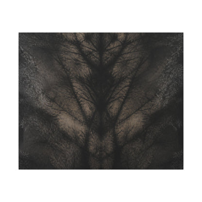Seijaku Shadow Play Canvas Art - Dark Japandi Charcoal Ink
