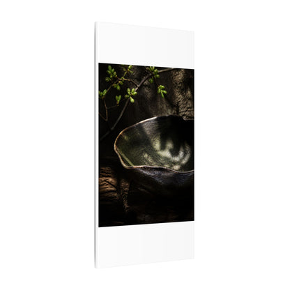 Sophisticated Ceramic Bowl Canvas Art - Dark Texture Dark Japandi
