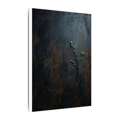 Rust Patina Moody Minimal Canvas Art | Moody Dark Japandi Art