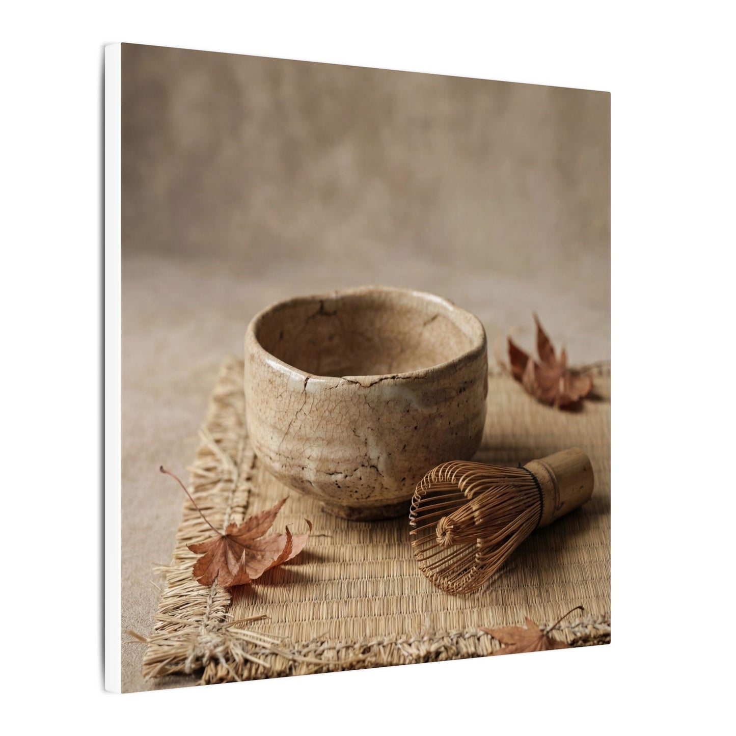 Ma Tea Ceremony Canvas Art - Japandi Texture Art Print