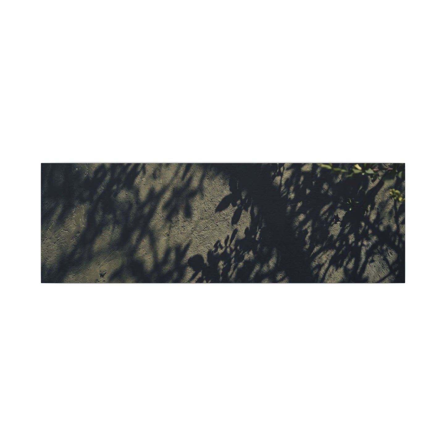 Atmospheric Shadow Play Canvas Art - Moody Minimal Dark Japandi