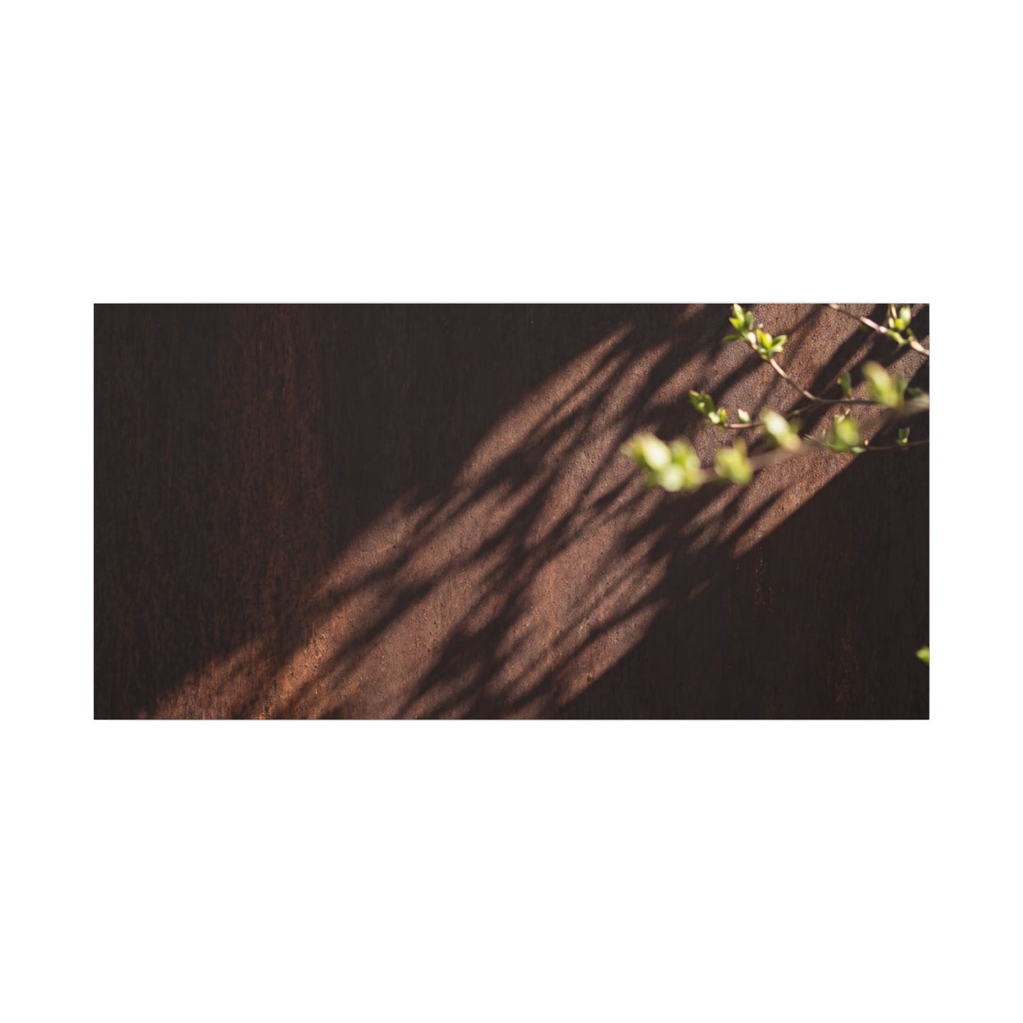 Rust Patina Moody Minimal Canvas Art | Sophisticated Dark Japandi Art