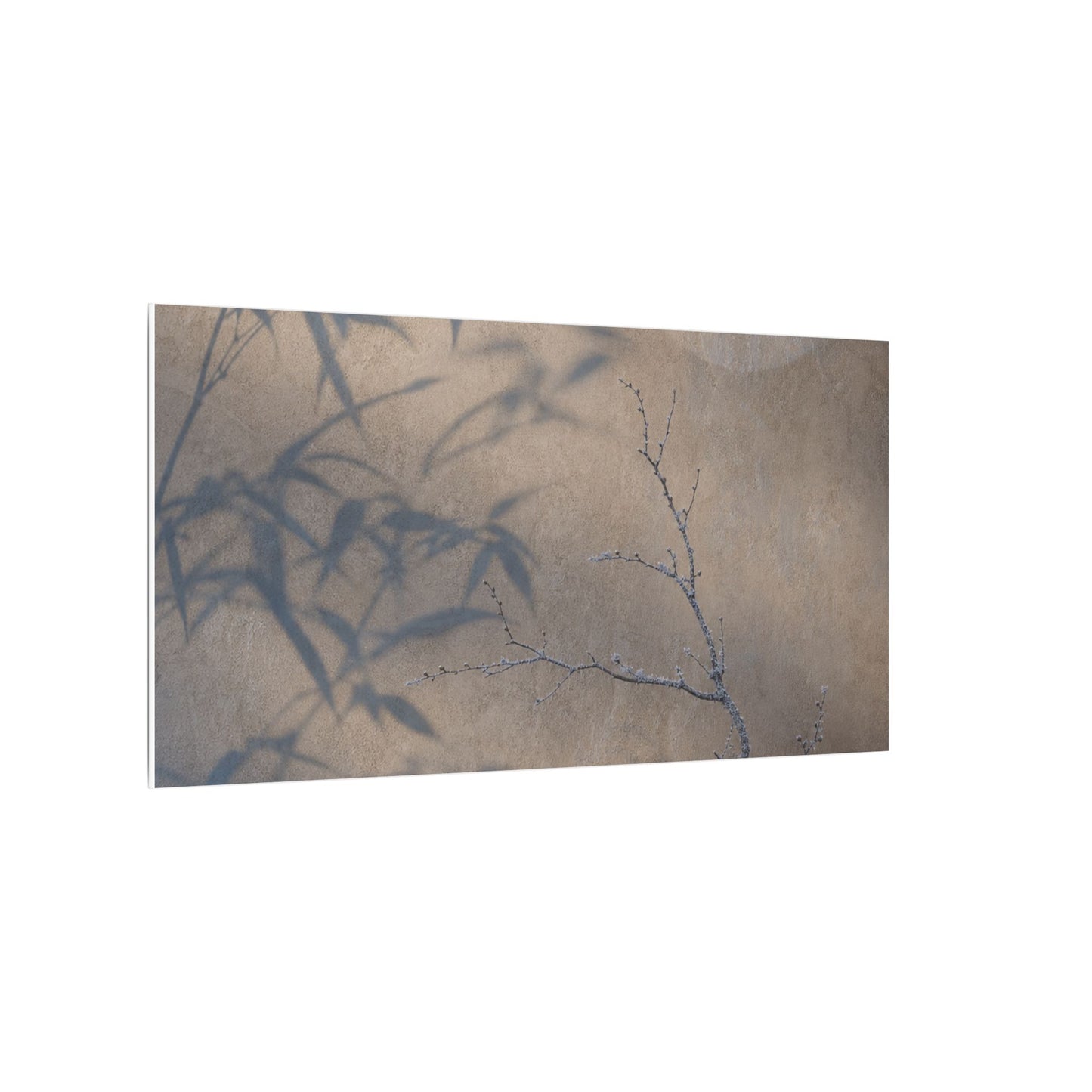 Shadow Play Canvas Art | Winter Japandi Japanese Pattern Art