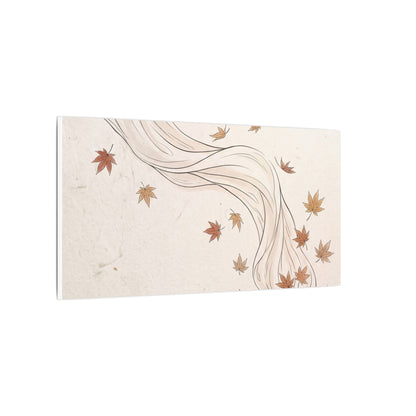 Japandi Silk Drape in Dawn | Minimal Line Canvas Art