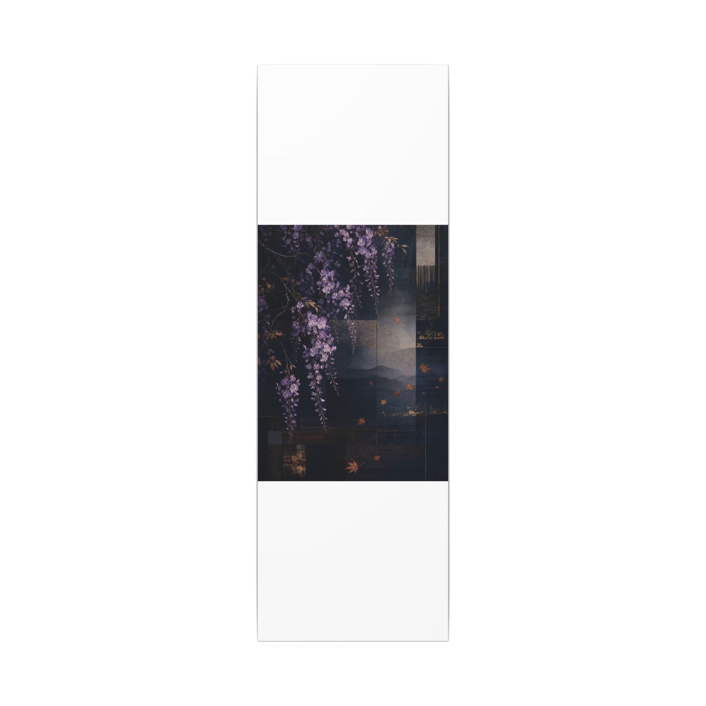 Dawn Wisteria Canvas Art - Dark Japandi Fukinsei