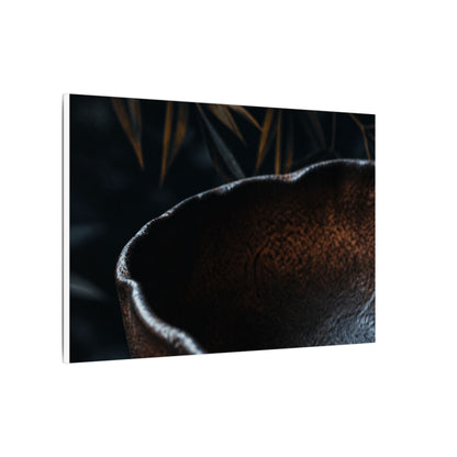 Luxurious Ceramic Bowl Canvas Art - Shadow Zen Dark Japandi