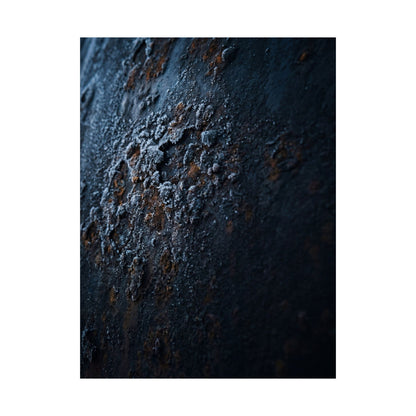 Rust Patina Wall Art Print | Winter Dark Japandi Shadow Zen Art
