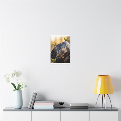 Fukinsei Rust Patina Canvas Art - Kintsugi Gold Repair