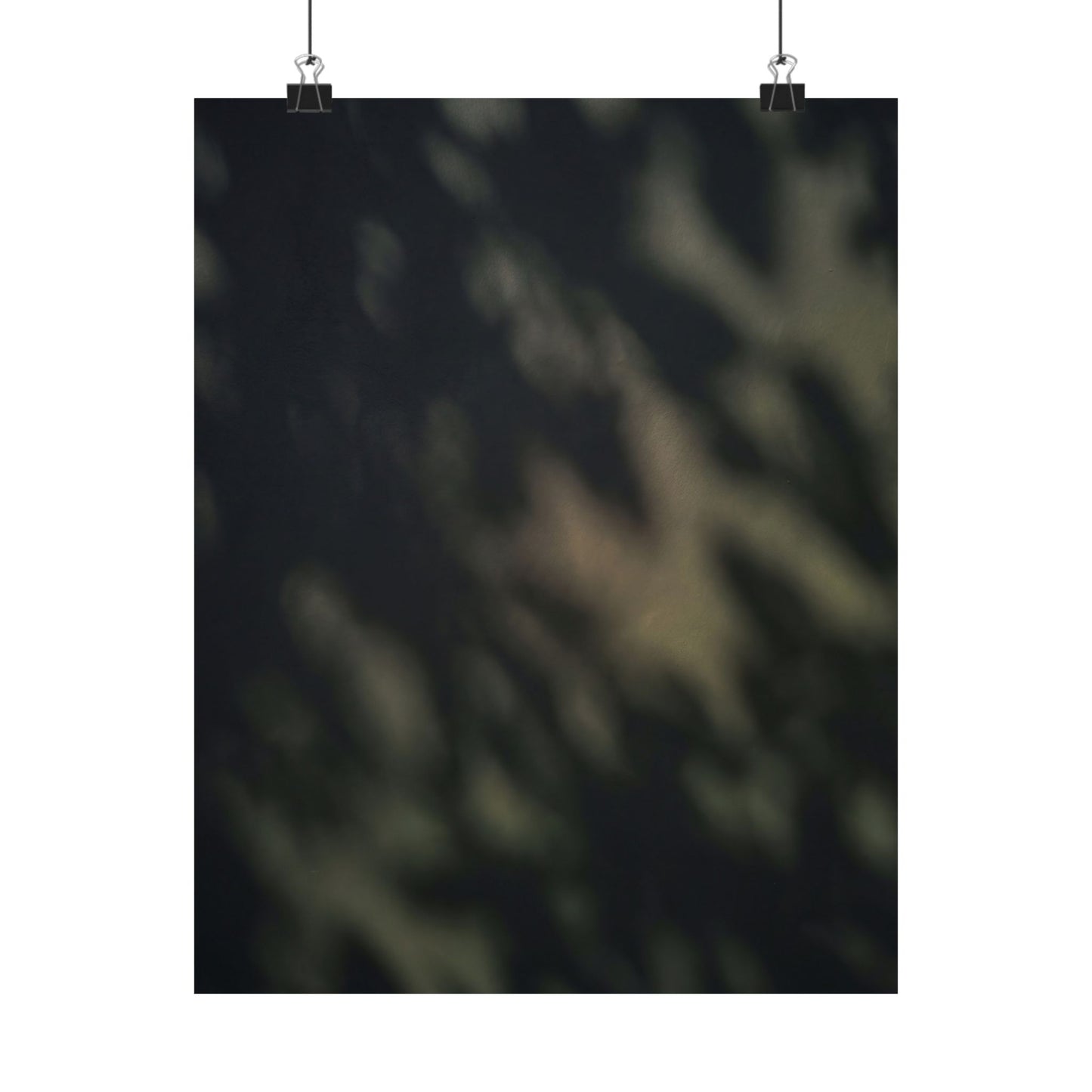 Dappled Shadow Play Wall Art Print - Dark Japandi Ma Art Print