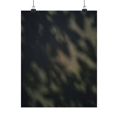 Dappled Shadow Play Wall Art Print - Dark Japandi Ma Art Print