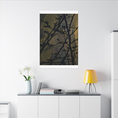 Kanso Shadow Play Canvas Art - Dark Japandi Dark Texture