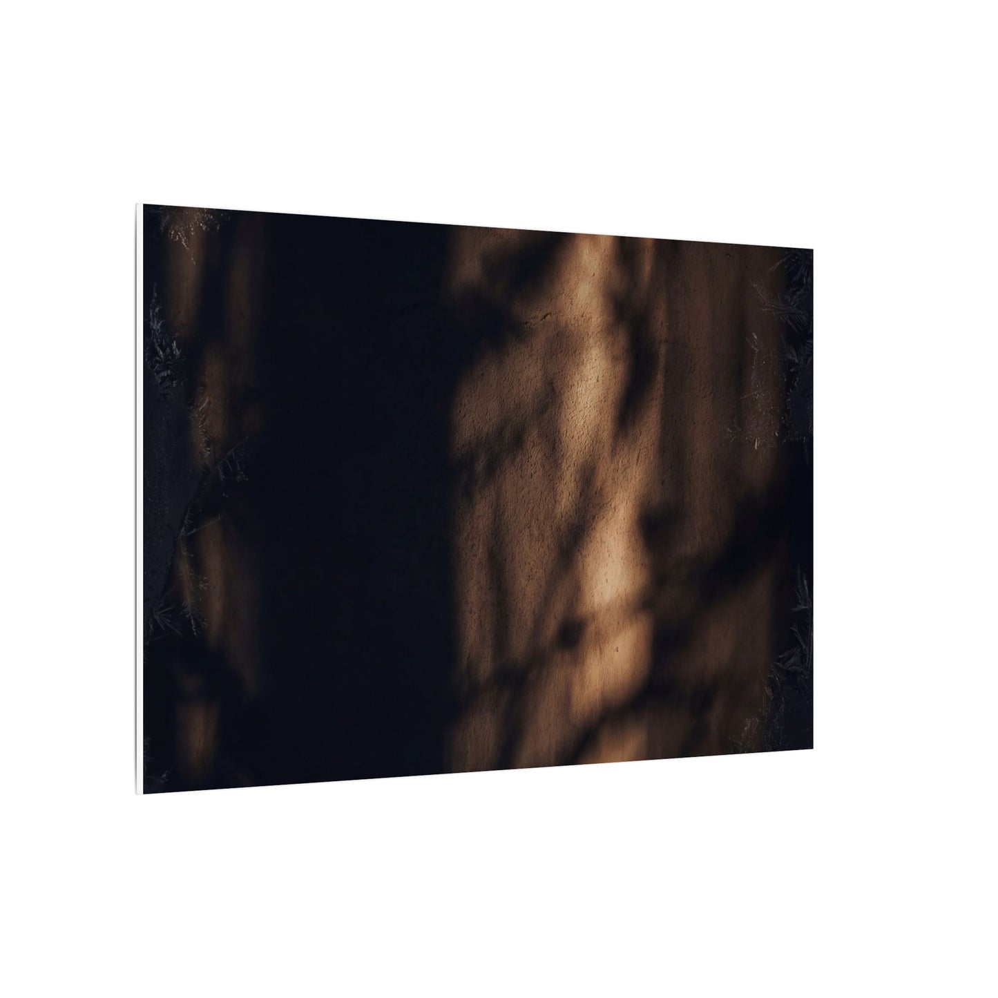 Winter Shadow Play Moody Minimal Canvas Art | Luxurious Decor