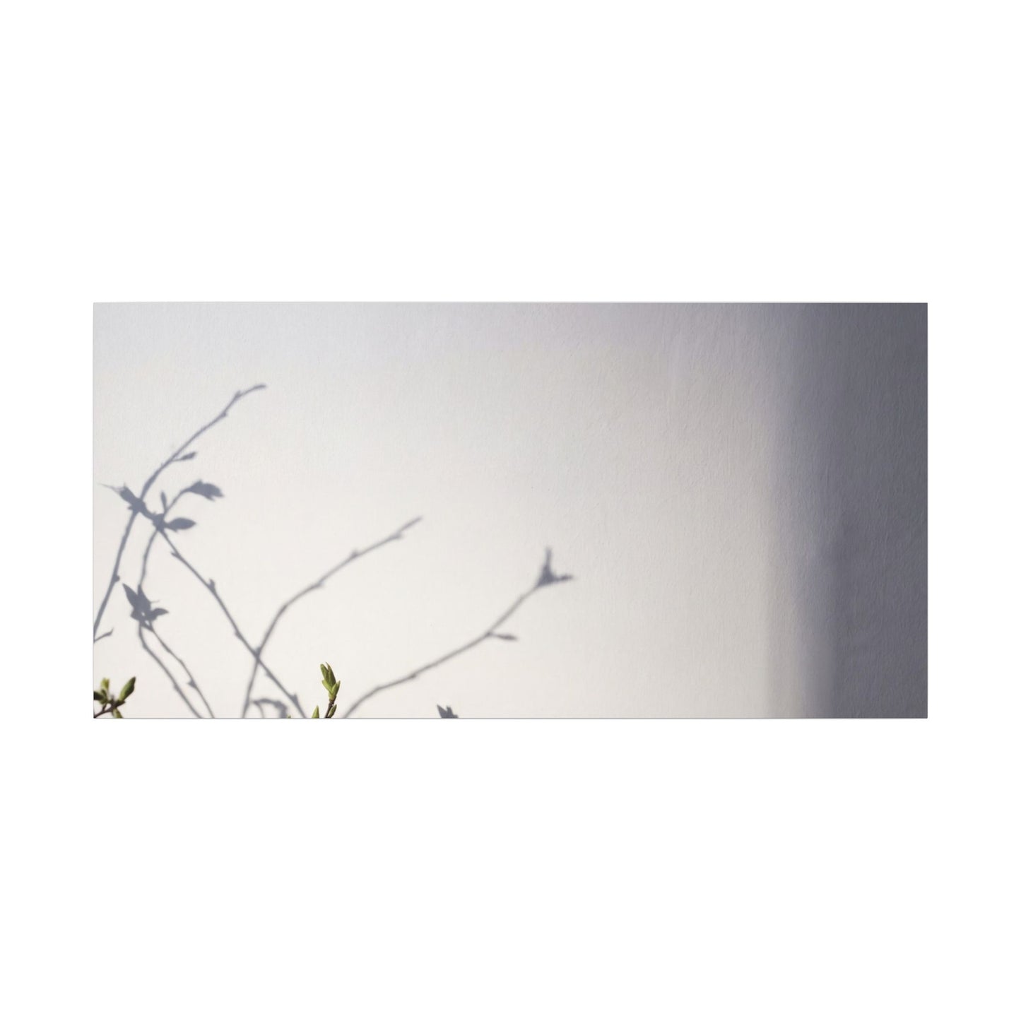 Japandi Shadow Play in Dawn | Japanese Pattern Canvas Art