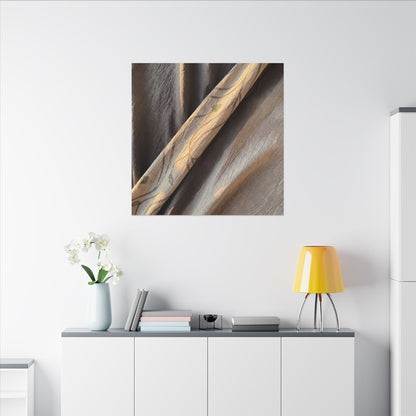 Warm Silk Drape Canvas Art - Japanese Pattern Japandi